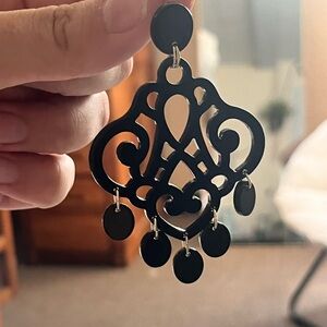 Chico’s Black Chandelier Earrings